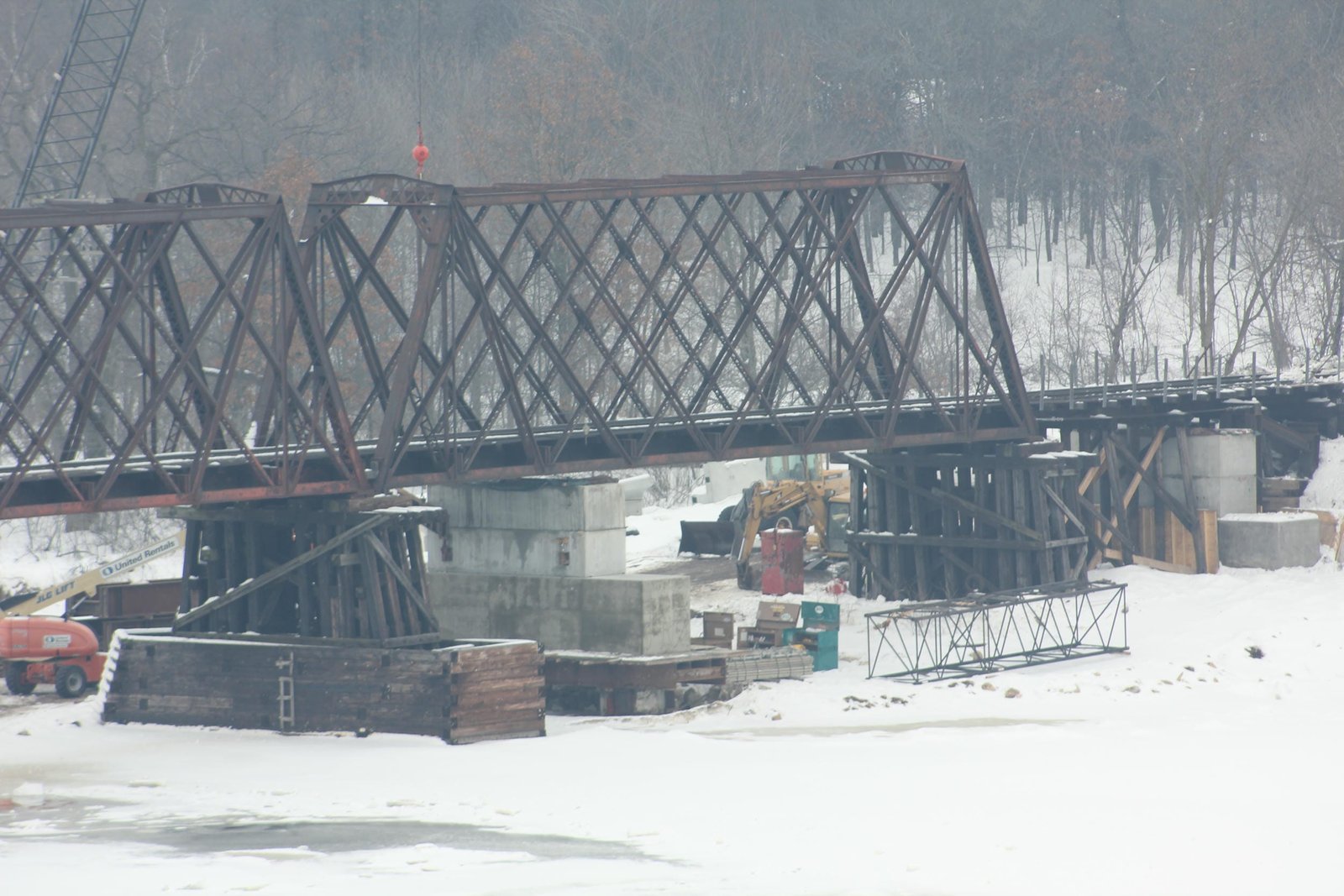 South end during 2014 reconstruction